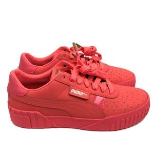 NEW Puma Cali 80's Hot Pink Leather Sneakers 10